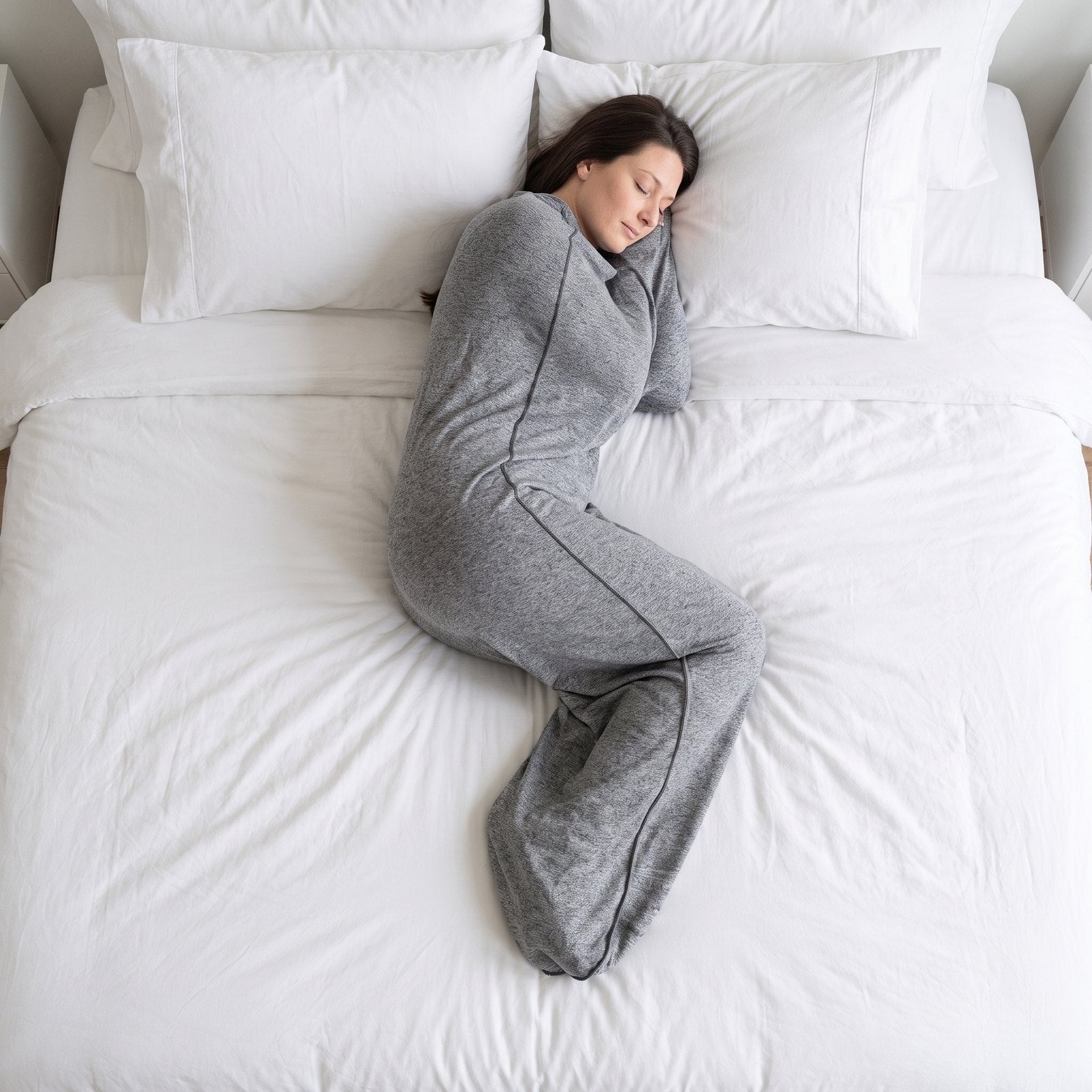 Sleeping in the Qalm Wrap